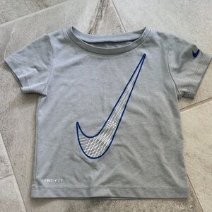 Nike Kids Blue and Gray Short Sleeve Tee